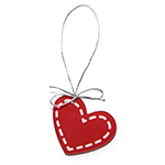 Click here for more information about Stitched Heart Christmas Ornament